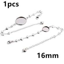 1 Piece 12-20mm Inner Size Crafts Stainless Steel Bangle Bracelet Cabochons Blank Base Tray Setting DIY Jewelry Making Accessories - Bracelet Display Stand - View 44