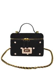Women Top Handle Bags - Black - View 7