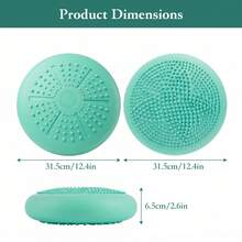 Massage Textured Balance Wobble Pad Inflatable Stability Trainer For Core Workout Posture Correction Home Gym Exercise - Green - View 2