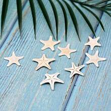 6pcs Natural Conch Shell Five Overlord Mantou Starfish Specimen Mediterranean Platform Decoration Wall Decoration Collection,Home Decoration, Home Decor, Mediterranean Style ﻿Home Decor, Home Decoration, Good Gift Items - 6Pcs - View 4