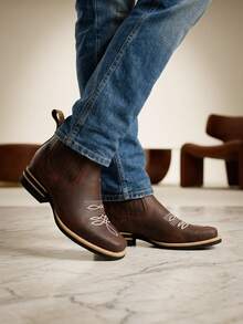 Men Chelsea Boots - Café - View 3