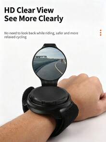1pc Road/Mountain Bike Wrist Rearview Mirror, Cycling Wristband Mirror 360° Rotating Auxiliary Mirror - Multicolor - View 7