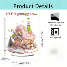 1pc Exquisite Christmas Tree Of Life Acrylic Ornament, Multiple Styles Available, Home Living Room Study Desk Decor, Holiday Atmosphere Decoration, Holiday Home Decor, Also Suitable As Gift, 2D Flat - Ornament - View 14