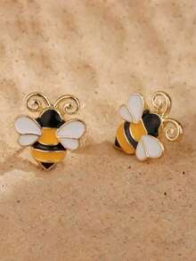 1 Pair Cute Stud Earrings For Women, Wedding Engagement Party Jewelry, Valentine's Day Gift - 1# - View 4