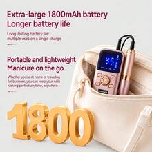 Professional 45,000 RPM Electric Nail Drill - Portable, Rechargeable, Low Noise, Suitable For Manicure And Pedicure - USB Powered, Lithium Battery, Valentine's Day Gift - Multicolor - View 3