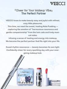 VEECCI Highlighter & Contour Palette, Note Pudding Collaboration, Matte Texture Suitable For Facial Contouring And Nose Shading, Long-Lasting Wear, All-In-One Highlighter And Contour Palette, Perfect For Students And Makeup Beginners - #Y01 Coconut Milk Brown - View 9