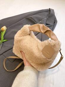 Fairy Plush Handbag, Women's Fashion Shoulder Crossbody Bag, Autumn/Winter Plush Handbag, Multi-Functional Bag, Tag Bag, Fashion Handbag - Multicolor - View 16