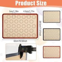 2pcs Silicone Baking Mats, Non-Stick Reusable Silicone Pastry Mats, Heat-Resistant Oven Baking Sheet Liners, Suitable For Making Macarons, Cookies, Bread, Pastries And Biscuits, Easy To Clean Baking Mats, Flexible And Durable Silicone Baking Accessories, Can Replace Disposable Baking Parchment Paper For Repeated Use, Home Kitchen DIY Baking Tools, Oven- Non-Slip Pastry Rolling Mats, Suitable For Home Baking Parties And Dessert Making, Microwave And Oven Dual-Use, Washable And Reusable Kitchen Baking Utensils, Suitable For Baking Enthusiasts - View 11