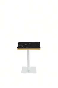 Dining Table Black Made Of Wood For Dining Room And Kitchen - 黑色 - 查看 7