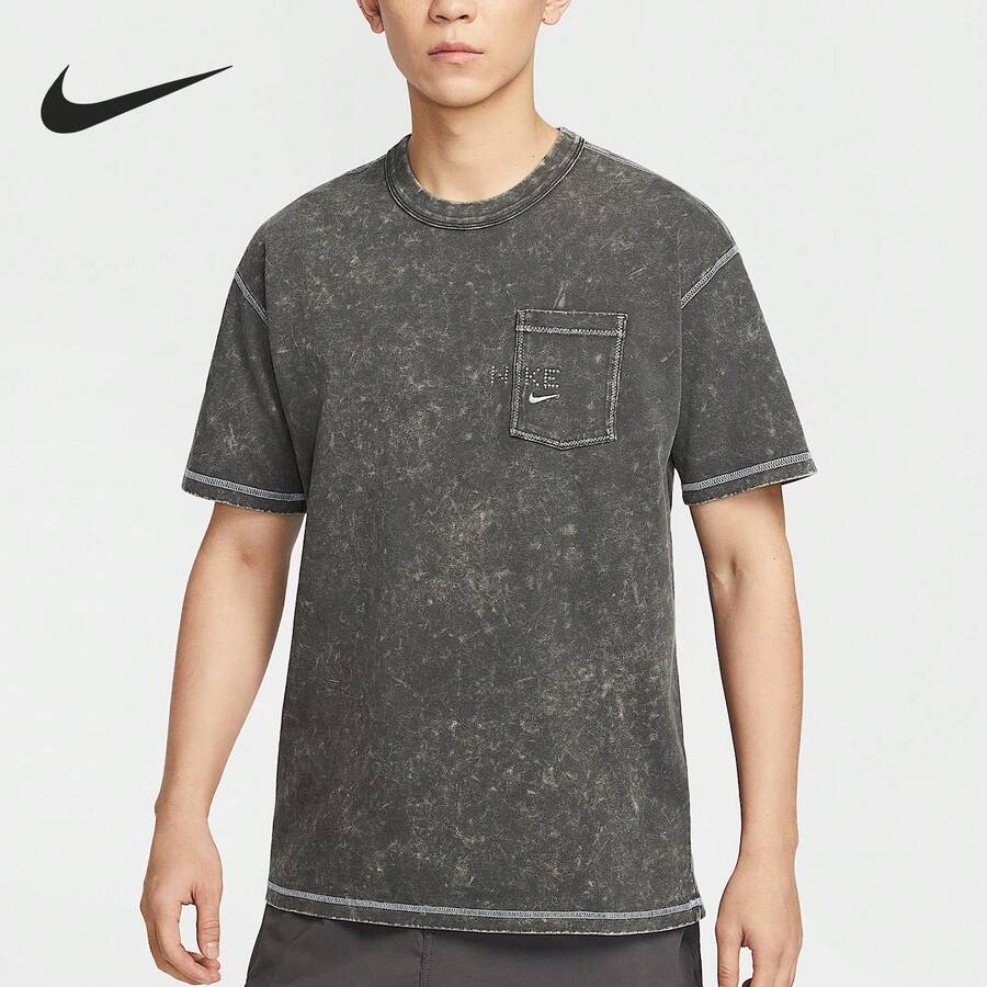 Nike Sportswear Men's Loose Fit Washed Vintage Short Sleeve T-Shirt HJ0777-060 - HJ0777-060 - View 1