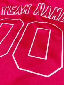 Women's Custom Baseball Jersey Double-Sided Printed Personalized Any Team Name Number Your Name Baseball Jersey T-Shirt Thanksgiving For Sports Summer - Hot Pink - View 7