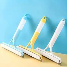 1pc 3-In-1 Multifunctional Window Squeegee With Spray Function Handheld Cleaner, Suitable For Windows, Tiles, Windshields And Mirrors, Home And Bathroom Use, Includes Spray Device, Squeegee Blade, Cleaning Brush And Other Components, Handheld Window Wiper - A - View 2
