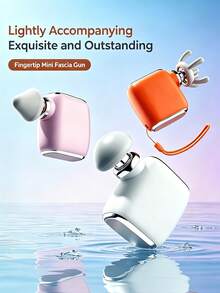 ALUSHEE Portable Mini Fascia Massage Gun, Lightweight Body Design, Powerful Performance, 3600RPM Rotation Speed. Deep Tissue Muscle Massager, Battery Capacity: 600mAh, Built-In Large Capacity Battery, Type-C Charging Interface. Mini Vibration Massager, Suitable For Travel, Office, Gym And Other Scenarios, Can Relieve Shoulder, Neck, Leg Pain - View 1