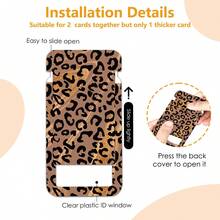 Personalized ID Badge Set With Lanyard, Featuring A Retractable Badge Holder, Retractable Clip, And Detachable Neck Lanyard, Vertical Design - Suitable For Women, Nurses, Doctors, Students, And Teachers (Leopard Print Version) - Leopard - View 8