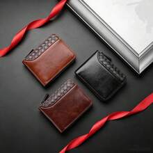 1 Men's Wallet, Men's Key Bag Combination Set, Wallet, Made Of Synthetic Leather Material, With Zipper Closure Design.Father's Day Gift - Multicolor - View 7