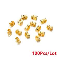 WGRXIRANYKM 10/50/100pcs/Lot Earring Studs Backs Stopper Scrolls Ear Post Butterfly For Jewelry Making DIY Blocked Caps Earring Backs Stoppers Ear - Ear Plug - View 8