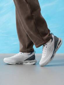 Skechers 男士結構緩震跑鞋 GLIDE STEP VORTEX 舒適透氣輕量運動休閒鞋 210994-LTGY - 淺灰色 - 查看 4