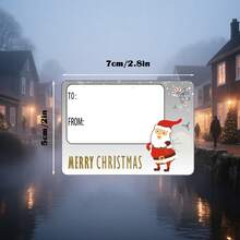 120pcs Christmas Gift Packaging Labels Stickers, Gift Box Labels, Packaging Labels, Decorative Labels, Gift Wrapping Labels, Merry Christmas Gift Box Self-Adhesive Labels - 120 Pieces/set - View 2