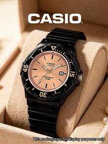 Casio Women's Sporty Analog Quartz Watch, Black Resin Case, White Dial, Rotating Bezel, Date Window, Suitable For Beach, Surfing, And Vacation Gift - one-size - View 10