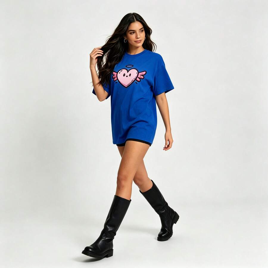 Women Senior T-Shirts & Tops - Blue - View 1