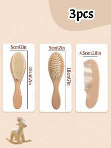 Custom Hair Brush Set, Cute Cartoon Wooden Comb, Personalized Name Hairbrush, Back To School Gift, Birthday Gift - Style B - View 12