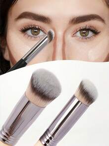 3pcs Makeup Brush Set Foundation Brush Concealer Brush Eyeshadow Brush Makeup Tools - Multicolor - View 1