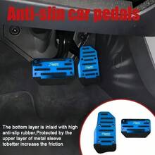 2 Sets Anti-Slip Car Pedal Set - Alloy Brake, Accelerator, Clutch Pedals - Suitable For Sedan, SUV, ATV - Automatic Transmission Replacement Kit, Anti-Slip Rubber Foot Pad, Durable Foot Pedal | Ergonomic Foot Pedal | Durable Foot Pedal New Model - A - View 12