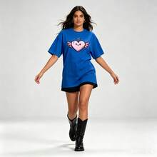 Women Senior T-Shirts & Tops - Blue - View 2