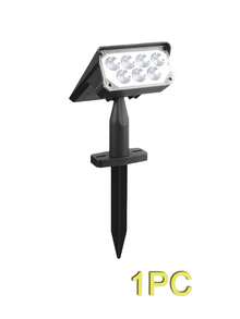 2pcs Outdoor Solar Spotlights, 2/7 LED Beads, Motion Sensor Flagpole Landscape Ground Lights, Solar LED Lights, Suitable For Garden, Swimming Pool, Trees, Pond, Backyard Patio - Warm Light - View 15