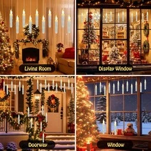 Lilin Terapung Tanpa Api dengan Tongkat Ajaib dan Kontrol Jarak Jauh, Lampu Hangat Berkedip Kerucut LED, Dekorasi Halloween, Lilin Gantung Ajaib untuk Rumah, Cocok untuk Halloween, Natal, Pesta Ulang Tahun, Pengoperasian dengan Kontrol Jarak Jauh, Penempatan Bebas, Baterai Tidak Termasuk - Putih - View 4