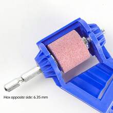 1Set Portable Drill Bit Sharpener Tool - Electric Diamond Grinding Wheel For 2-12.5mm Drill Bits - Fast Sharpening, Blue - DIY & Professional Use - Multicolor - View 3