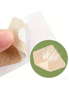 50pcs Tea Tree Oil Nail Repair Patches, For Yellowing, Thickening And Brittle Nails, Invisible Breathable Nail Protection Patches, Daily Foot Care - Apricot - View 8