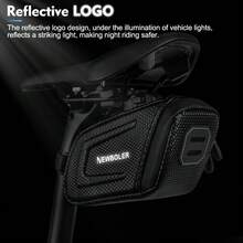 NEWBOLER Bicycle Seat Bag, Quick Disassembly Bike Tail Bag, EVA Hard Shell Bicycle Saddle Bag, Suitable For MTB Road Bike, Bike Tool Storage Bag - Multicolor - View 6