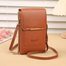 Women's Crossbody Bag Fashion Minimalist Large Capacity Multi-Function Touchscreen Phone Bag - Multicolor - View 9