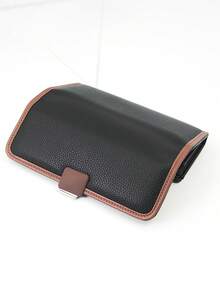 New Women's PU Soft Long Phone Wallet, Fashion Casual Large Capacity Multi-Function Handheld Multi-Layer Wallet Card Holder ID Organizer, Convenient To Carry, Suitable As Holiday Gift - Black - View 6