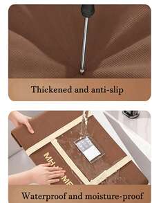 1 Extra Large Capacity Waterproof And Moisture-Proof Fabric Bedding And Clothing Storage Bag, Large Capacity Storage Bag, Dustproof Moving Packing Bag, Suitable For Home Storage Wardrobe Closet Organizer Storage Box, Wardrobe Organization And Storage - Brown - View 3