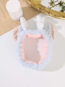 2/1pc Healing Pink Plush Angel Wings Headband, 3D Wings Hair Hoop For Girls, Home Skincare, Makeup, Cleansing, Face Mask Hair Accessory - Multicolor - View 6