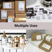 Thermal Self-Adhesive Label Paper, Smudge-Proof Sticker Rolls For Phomemo M110 M220 M200, E210 P50 PT-260 Printers, Barcodes, Addresses, Logo Stickers, Small Business & Home Tagging, Printable Refill Tape Only - View 5