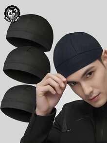 3pcs Mesh Helmet Liner Sweat-Absorbing Skull Cap Quick-Dry Running Sports Beanie Unisex Comfortable Headwear - Multicolor - View 1