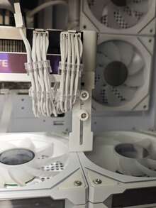 GPU Graphics Card Bracket Anti Bend Support Adjustable Chassis Fan Bracket 6-96mm Fan Position Fixed Metal White/Black - View 9