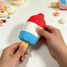 1pc Large Ice Cream Squeeze Toy, Popular New Stress Relief Toy, Oversized And Fun Squeeze Toy (Handmade, May Have Slight Defects) - Multicolor - View 8