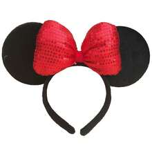 Disney 1pc Women's Mickey Minnie Mouse Ear Headband, Bow Design, Princess Decoration, Party Birthday Carnival Hair Accessory Gift - Star - View 10