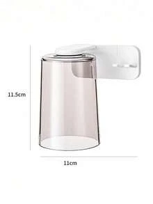 Tempat Sikat Gigi Magnetik yang Dipasang di Dinding - Rak Penyimpanan Kamar Mandi Transparan dan Tahan Air dengan Fungsi Pembilas, Hemat Ruang, Cocok untuk Meja Rias, Kamar Asrama, Perjalanan RV, dan Lainnya | Aksesori Dekorasi Rumah Modern - Putih - View 16