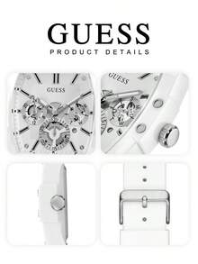 Jam Tangan Multifungsi Pria GUESS - Tali Silikon, Dial Hitam Berbentuk Silinder, Jam Tangan Pria Bergaya Sporty, Cocok untuk Bisnis dan Pemakaian Sehari-hari. Jam Tangan Ini Merupakan Hadiah Ideal untuknya. - warna - View 5