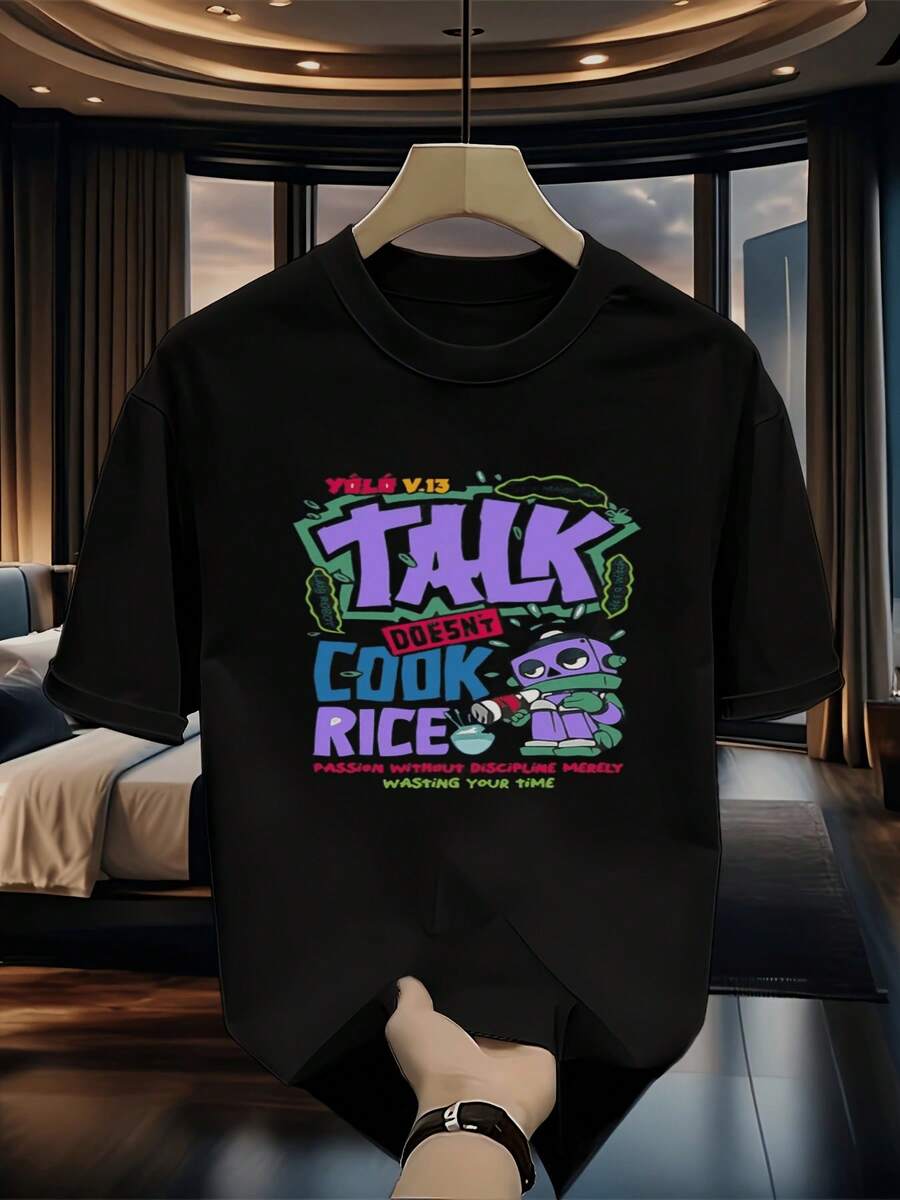 Men T-Shirts - Black - View 1