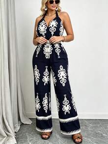 Women Jumpsuits - Royal Blue - View 3