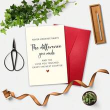 OBOVAY Goodbye Farewell Card For Coworkers Leaving - Heartfelt With Uplifting Message 'Never Underestimate The Difference You Made', New Job Card For Boss Friends, Retirement Gifts For Women Men - View 6
