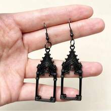 2pcs/Set Gothic Vintage Hollow Out Castle Church Charms Pendant Designer Charms Fit Jewelry Making DIY Earring Jewelry Findings - Vintage Earrings - View 4