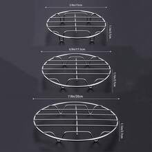 Kitchen Steamer Rack;Stainless Steel Material;Round Water-Separating Steaming Plate;Steamer Pot And Basket Accessories;Stew Pot Stand;Daily Cooking;Family Gatherings;Friend; Guest Banquets;Durable And Easy To Clean;Improves Cooking Efficiency. - View 11