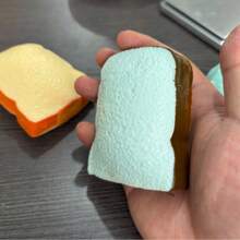 Mainan Roti Panggang Renyah dan Empuk, Isi Balok Susun, Dapat Dibentuk, Pantulan Lambat, Mainan Remas Pereda Stres Sensorik ASMR, Cocok untuk Remaja dan Dewasa - MultiWarna - View 6